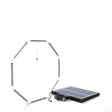 30" Solar Flashing LED Octagon Retrofit Kit for Traffic Safety Signs